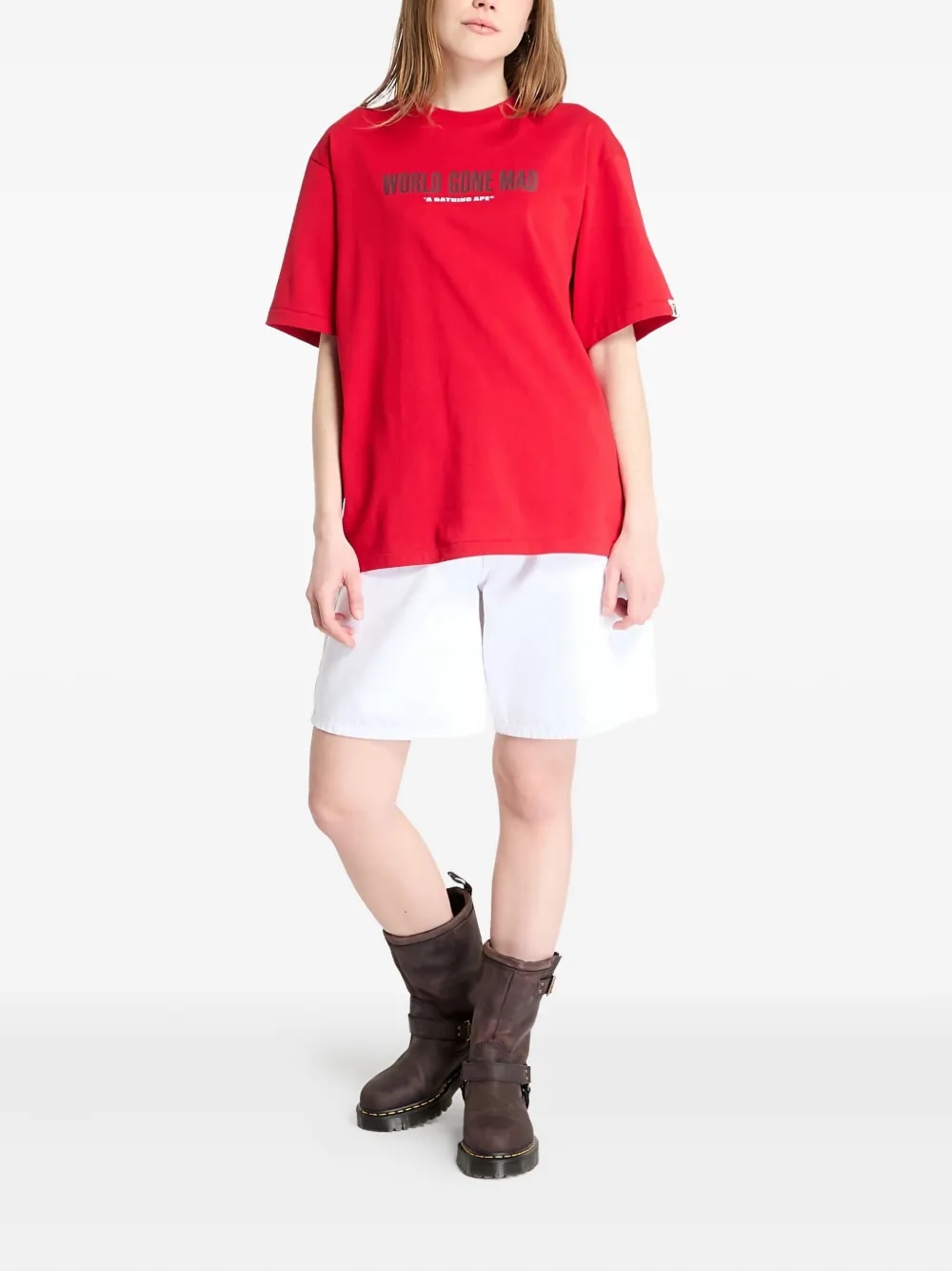 A BATHING APE® slogan graphic tee alternative view